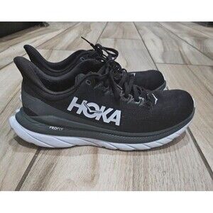 Hoka One One Black Women's March 4 Running Casual Sneakers size 8B.